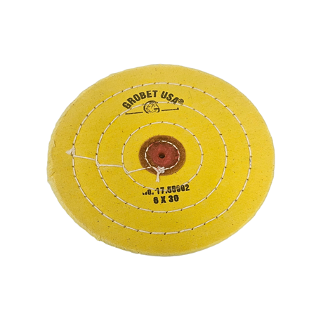 PREMIUM STITCHED YELLOW TREATED BUFFS, (DIA. 4'') PLY 50