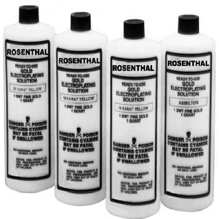 Plating Solution - Jewelry Plating, Gold Gold Plating Solution, Jewelry  Making Supplies, Jewelers Tools, Rosenthal